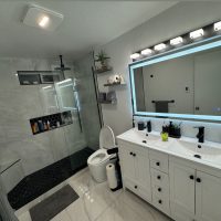 after bathroom remodeling